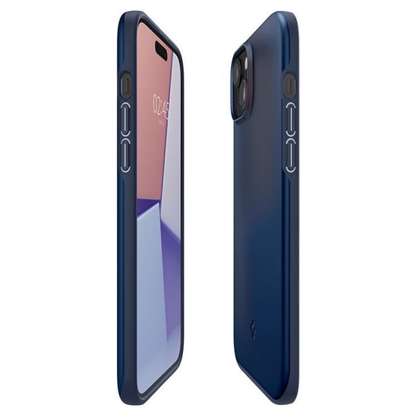 Spigen Mobilskal till iPhone 15 Plus Thin Fit - Blå