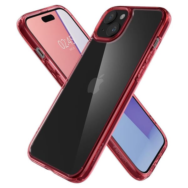 Spigen Mobilskal till iPhone 15 Plus Ultra Hybrid - Crystal Röd