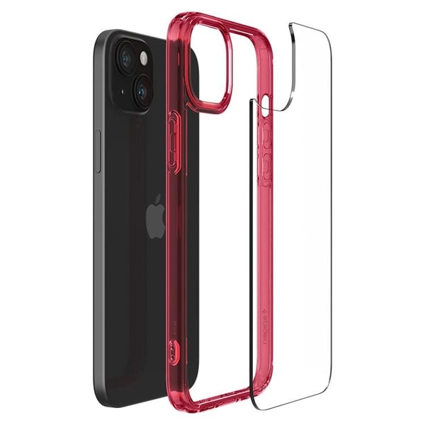 Spigen Mobilskal till iPhone 15 Plus Ultra Hybrid - Crystal Röd