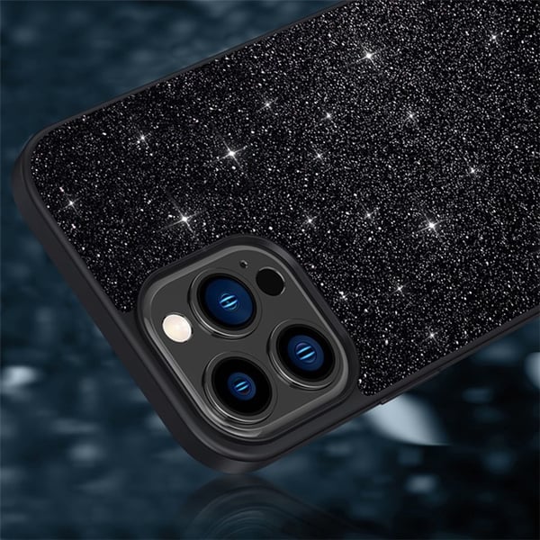 SULADA Mobilskal till iPhone 15 Pro Glitter Sequins - Guld