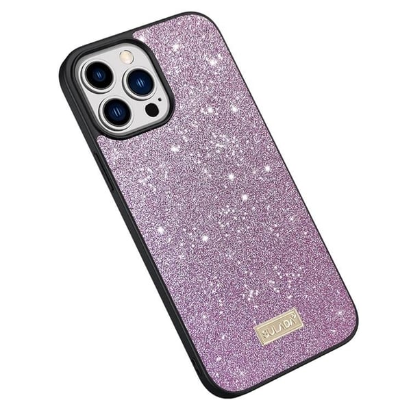 SULADA Mobilskal till iPhone 15 Pro Glitter Sequins - Lila