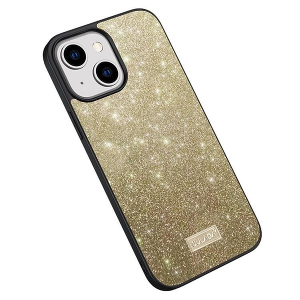 SULADA Mobilskal till iPhone 15 Glitter Sequins - Guld