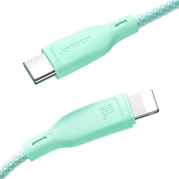 Joyroom USB-A till Lightning kabel Multi-Color 3A 1m - Grön