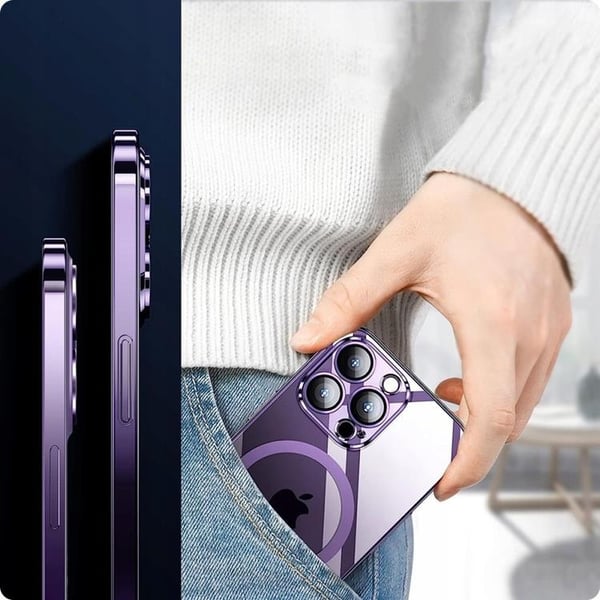 Tech-Protect Mobilskal till iPhone 15 Magsafe Magshine - Sky Blå