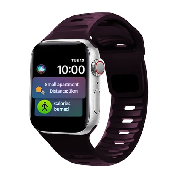 Apple Watch 7/8/Ultra (42/44/45/49mm) Iconic-ranneke - Violetti