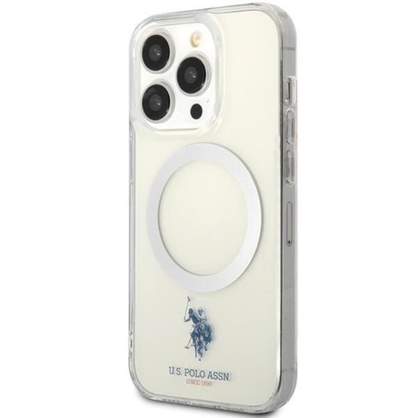 US Polo Mobilskal till iPhone 15 Pro Max MagSafe Collection - Clear