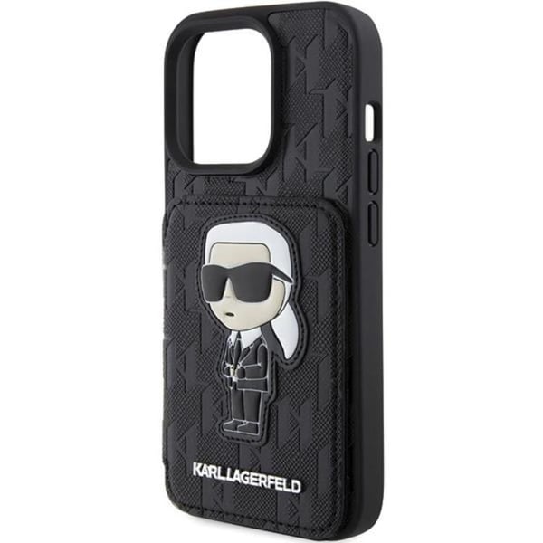 Karl Lagerfeld Mobilskal till iPhone 15 Pro Korthållare Stativ