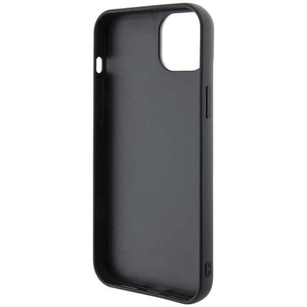 Ferrari Mobilskal till iPhone 15 Plus Quilted Metal Logo - Svart