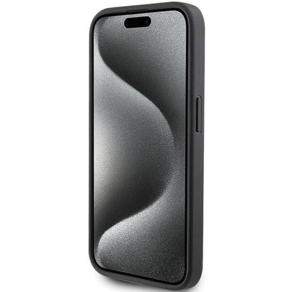 Karl Lagerfeld Mobilskal till iPhone 15 Pro Korthållare Metal Logo