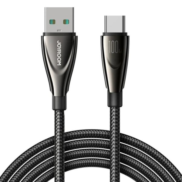 Joyroom USB-C–USB-A-kaapeli 1,2 m Pioneer Series – Musta