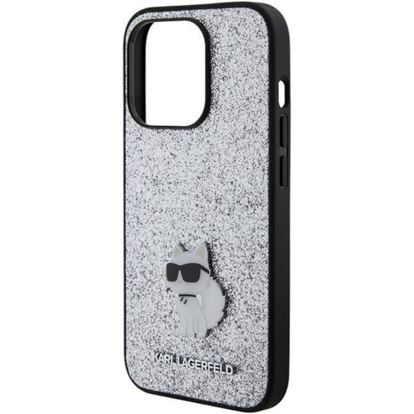 Karl Lagerfeld Mobilskal till iPhone 15 Pro Max Fixed Glitter Metal Pin
