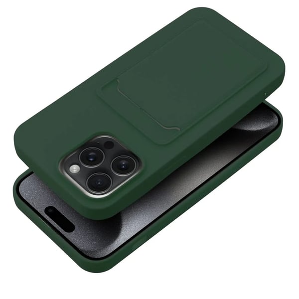 Mobilskal till iPhone 15 Pro Max Korthållare - Grön