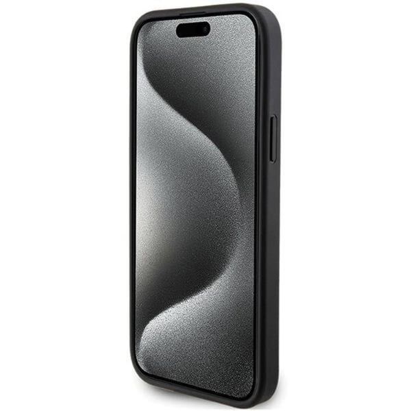 Karl Lagerfeld Mobilskal till iPhone 15 Korthållare Metal Logo