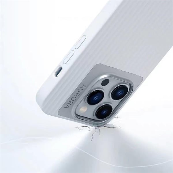 Mobilskal till iPhone 14 Pro Aurora Stripes - Lila