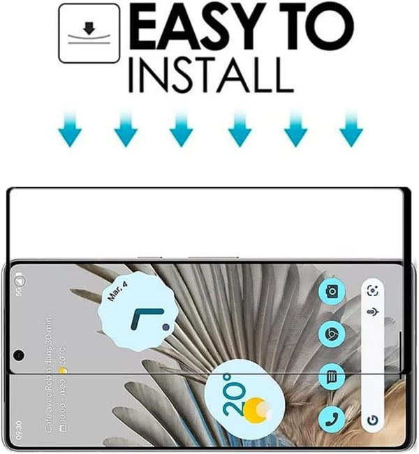 [1-PACK] Google Pixel 8 Pro Härdat Glas Skärmskydd - Svart