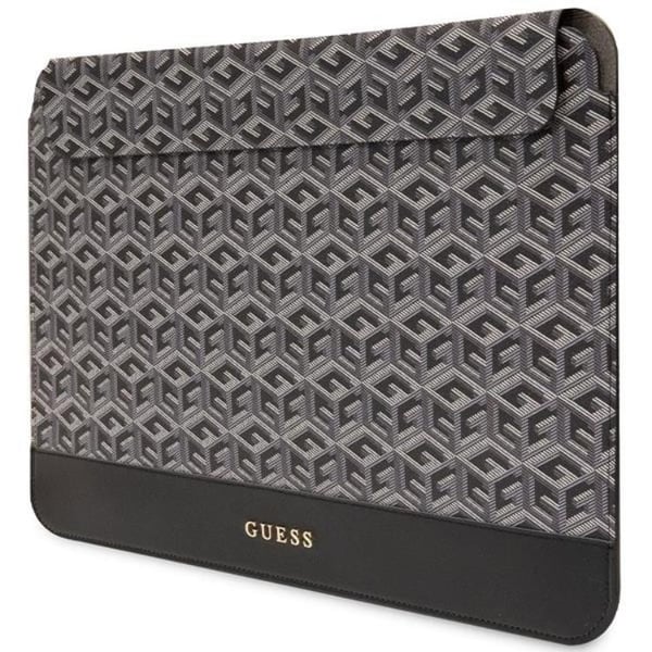 Guess Datafodral 14" Sleeve GCube Stripes - Svart
