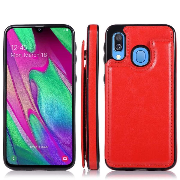 Elegant Skyddsskal med Korthållare - Samsung Galaxy A40