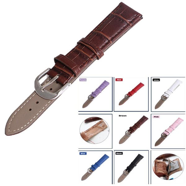 Stilsäkert Vintage-Design Klockarmband i PU-Läder