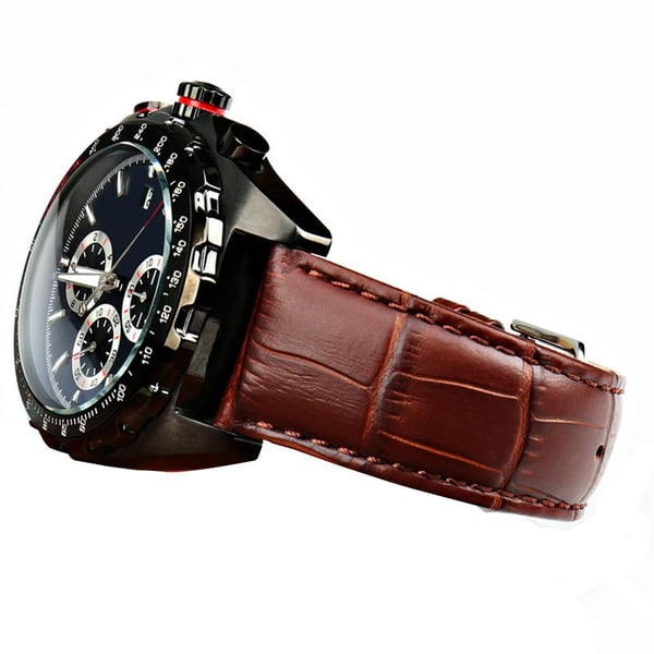 Stilsäkert Vintage-Design Klockarmband i PU-Läder