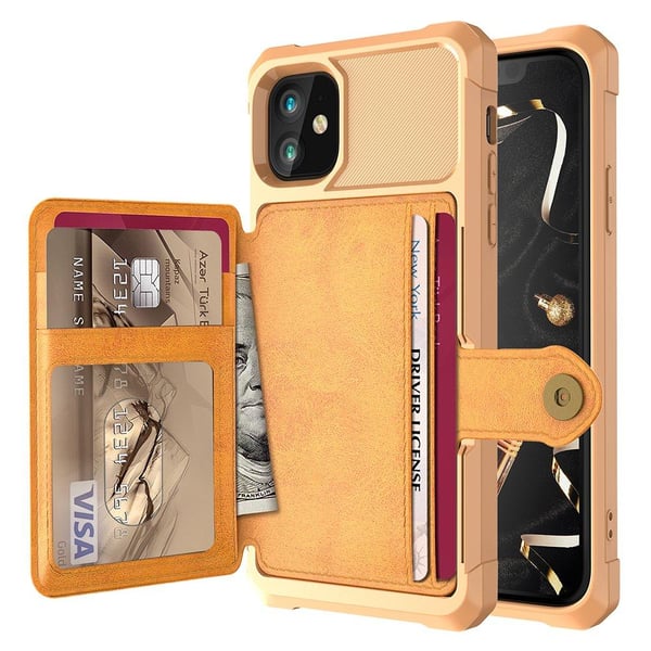 Stilsäkert Smidigt Skal med Kortfack - iPhone 12 Mini