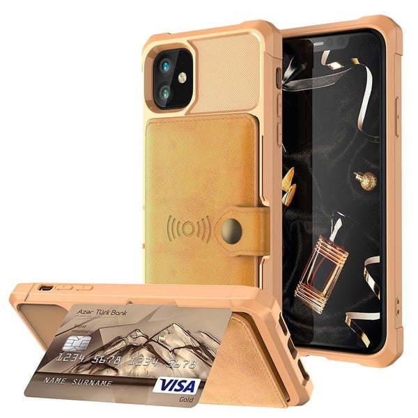 Stilsäkert Smidigt Skal med Kortfack - iPhone 12 Mini