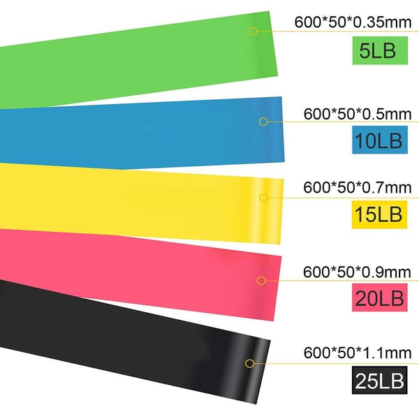 Kraftfullt Smidigt Tränings Gummiband (Olika Motstånd)