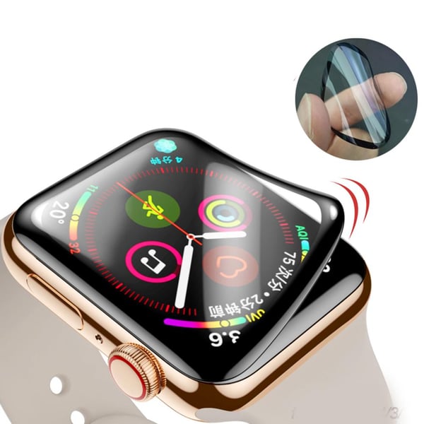 Apple Watch S1/S2/S3 38/42mm Mjukt Skärmskydd PET + PMMA