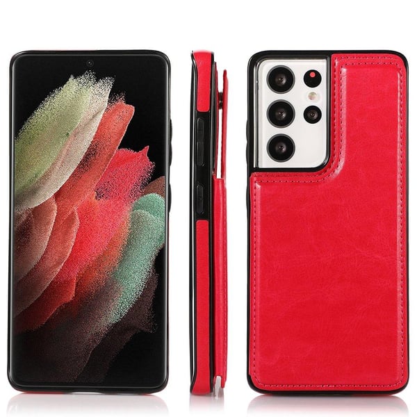 Stilsäkert Skal med Kortfack - Samsung Galaxy S21 Ultra
