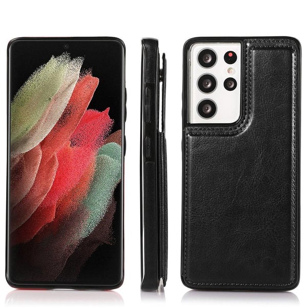 Stilsäkert Skal med Kortfack - Samsung Galaxy S21 Ultra