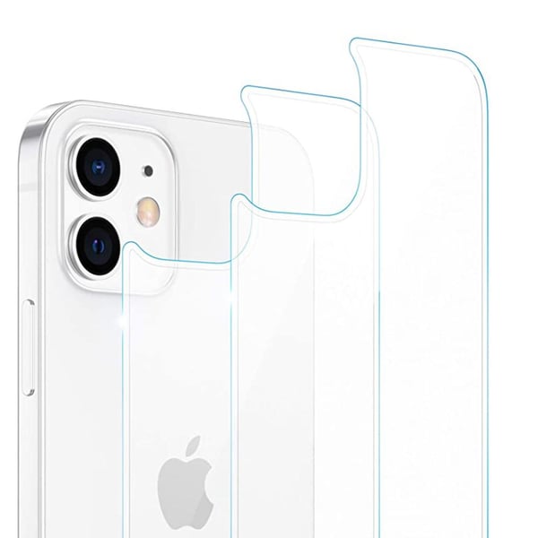 2-PACK iPhone 12 Baksida Skärmskydd 9H 0,3mm