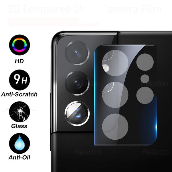 3-PACK Galaxy S21 Ultra Högkvalitativt 2.5D Kameralinsskydd