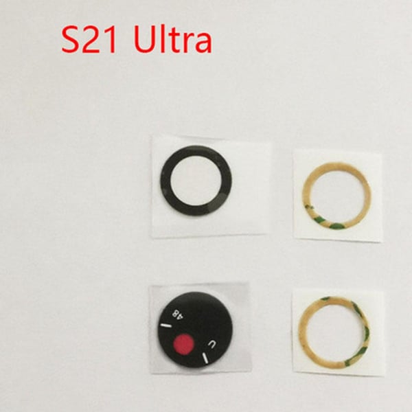 2-PACK Galaxy S21 Ultra Bakre Kamerafälglins Reservdel