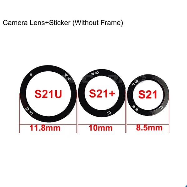2-PACK Galaxy S21 Ultra Bakre Kamerafälglins Reservdel