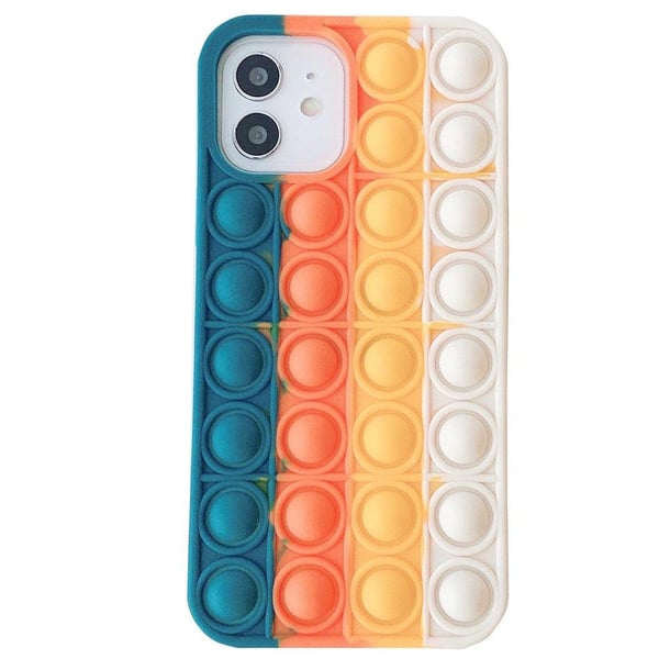 Stötdämpande Fidget Pop It Silikonskal - iPhone 12