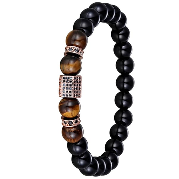 Slittåligt Stilrent Kularmband (Tiger Eye)