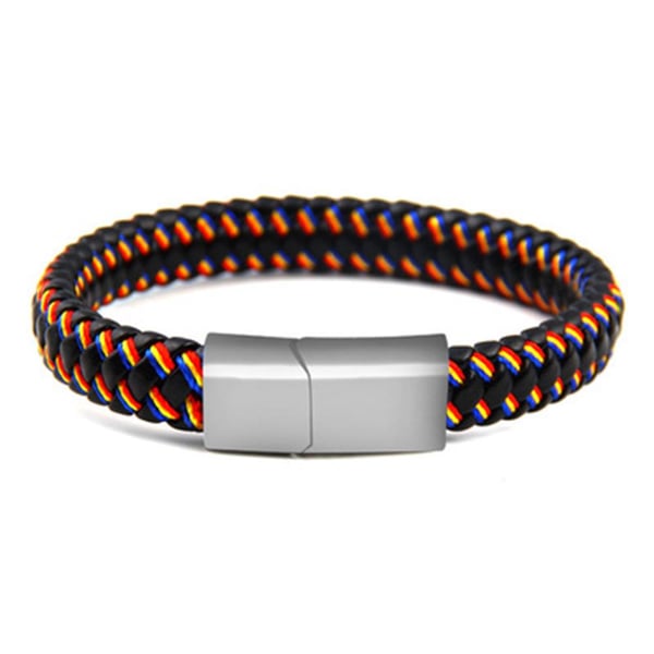 Stilsäkert Hållbart Flerfärgat Flätat Armband