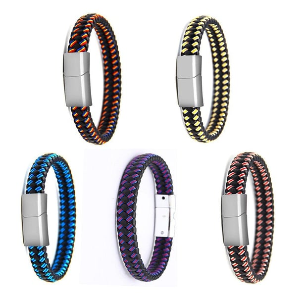 Stilsäkert Hållbart Flerfärgat Flätat Armband
