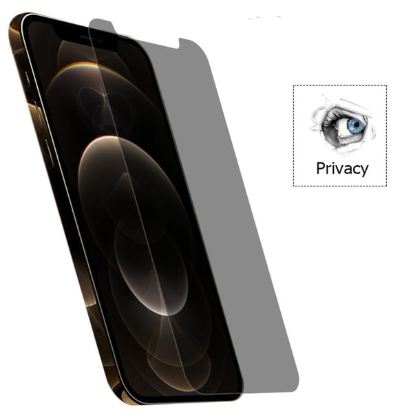 3-PACK Anti-Spy Skärmskydd 0,3mm iPhone 12