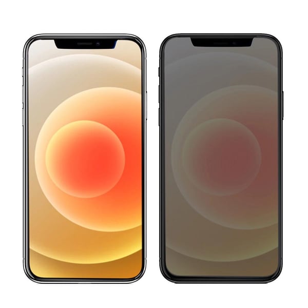 3-PACK Anti-Spy Skärmskydd 0,3mm iPhone 12
