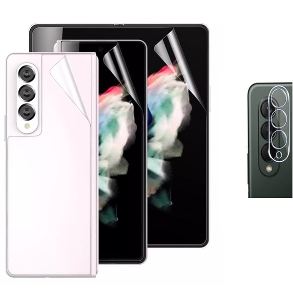 2-PACK 4-in-1 Hydrogel Skärmskydd Samsung Galaxy Z Fold 3