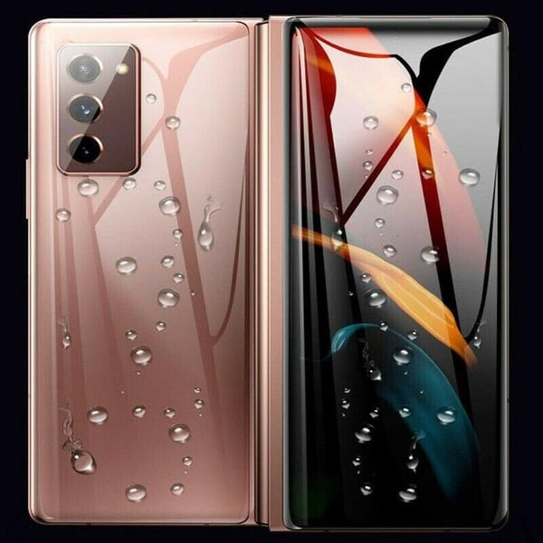 2-PACK 3-in-1 Hydrogel Skärmskydd Samsung Galaxy Z Fold 2