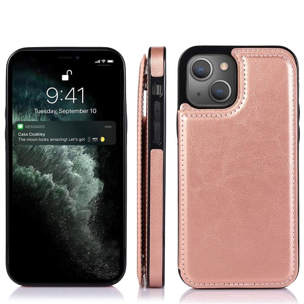 Genomtänkt Skal med Kortfack - iPhone 13 Mini