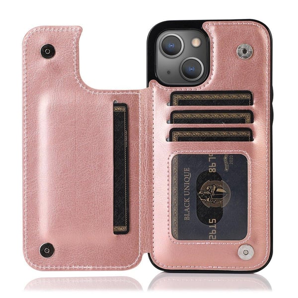 Genomtänkt Skal med Kortfack - iPhone 13 Mini