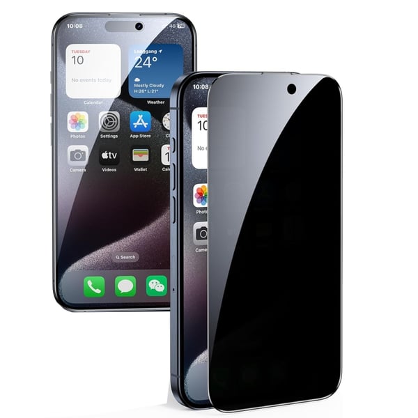 iPhone 15 Pro Max Skärmskydd Anti-Spy HD 0,3mm
