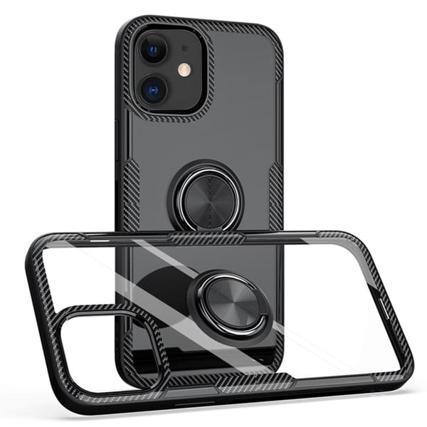 iPhone 12 - Praktiskt LEMAN Skal med Ringhållare