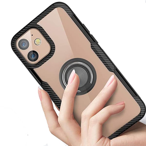 iPhone 12 - Praktiskt LEMAN Skal med Ringhållare