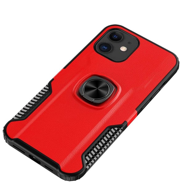 iPhone 12 - Stilsäkert Skyddande Skal med Ringhållare