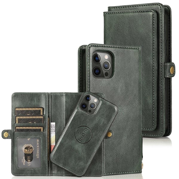 iPhone 12 Pro - Praktiskt Stilrent 2 i 1 Plånboksfodral