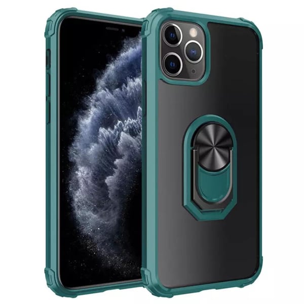 iPhone 12 Pro Max - Skyddande Praktiskt Skal med Ringhållare