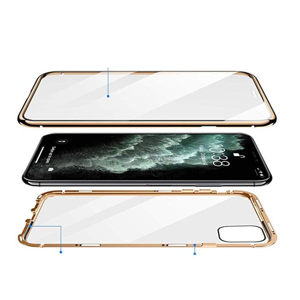iPhone 12 - Genomtänkt Stilsäkert Magnetiskt Dubbelskal FLOVEME